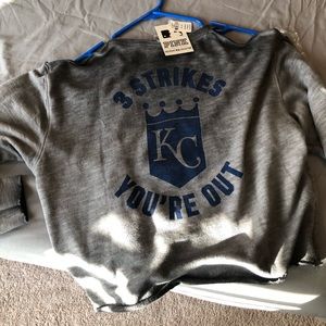 KC Royals crop sweatshirt BRAND NEW